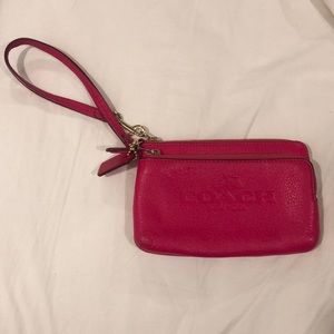 Coach Leather Wristlet